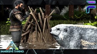 Trying to get Cementing Paste from Beaver Taming Modded Ark Immersive Taming E9 [upl. by Georgie474]