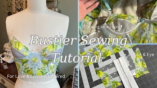 For Love and Lemons Inspired Lace Bustier Sewing Tutorial [upl. by Issej132]