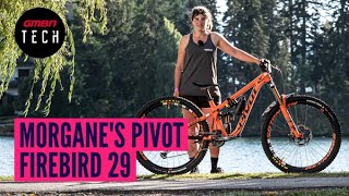 Morgane Charres Pivot Firebird 29  GMBN Tech Pro Bike Check [upl. by Nired]