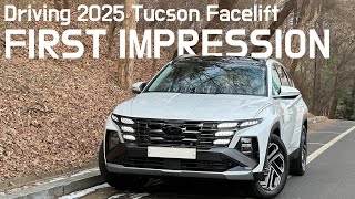 Test driving 2025 Hyundai Tucson Facelift Whats up with 7speed dry DCT [upl. by Cila]