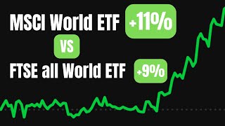 MSCI World ETF vs FTSE all World ETF  Vergleich und Performance Analyse [upl. by Allenotna914]