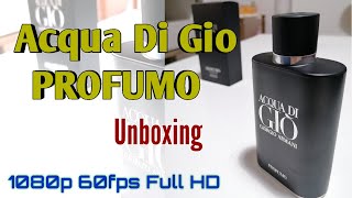 Acqua di Gio Profumo  Original  Unboxing [upl. by Aiuoqes780]