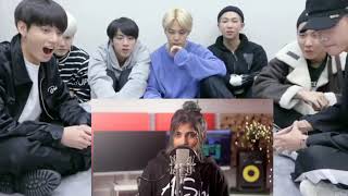 BTS REACTION TO khabar tenu koi na female version  cover by Aish  Fallin for you [upl. by Niko]