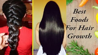 12 best food for HAIR GROWTHHair growth foodsHair growth tipsLong Hair remediesShortshair [upl. by Ardnuasac]