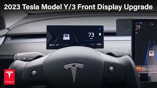 New 2023 Tesla Model Y3 Instrument Cluster Display Upgrade with Apple CarPlay tesla [upl. by Nauqe482]