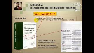 Videoaula 2  Introdução a legislação trabalhista em SST  Leis e NRs [upl. by Birkner192]