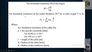 12 Calculate Insulation Resistance by Equation [upl. by Adnolrehs]