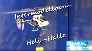 Intermodellbau Dortmund 2009 Modellflug Hubschrauber in der Messehalle [upl. by Enaira346]