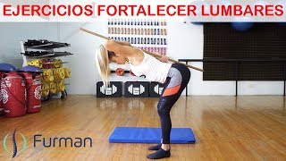 7 EJERCICIOS para fortalecer la COLUMNA LUMBAR 💪 y aliviar los dolores [upl. by Cuttler127]