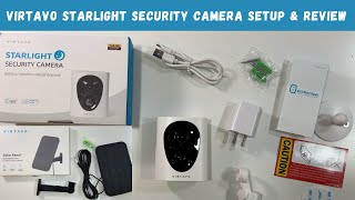 VIRTAVO Starlight Battery Powered Camera Setup amp Review [upl. by Ahseinod]