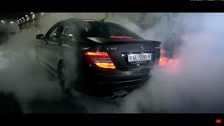 CAR PRN Thug Drivers BURNOUTS in a TUNNEL  BMW M and C63´s  Monaco 2017 [upl. by Chouest]