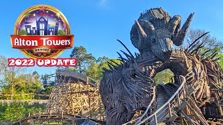 ALTON TOWERS Full Walkthrough  Every Area Ride and Attraction March 2022 4K Ultra Wide [upl. by Anait]