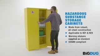 BiGDUG  Hazardous Substance Storage Cabinets HZ1 HZ4 [upl. by Arriek]