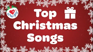 Top Christmas Songs Playlist with Lyrics 30 Minutes [upl. by Ardeha]