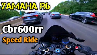 Cbr600rr Vs Yamaha R6  Honda CBR 600 RR 2024  Kawasaki ZX4RR [upl. by Eicirtap]