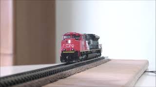 MY N SCALE TRAINS NEW BLI CN SD70ACe 8102 [upl. by Jenine]