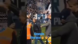 Atalanta Napoli Starace saluta i bergamaschi🤣🤣 [upl. by Maon]