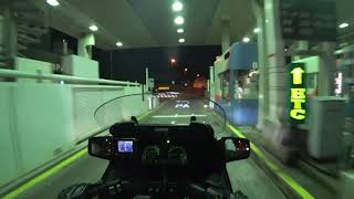 BMW Motorcycle K1100LT  Kawasaki highway night ride [upl. by Eidoc]