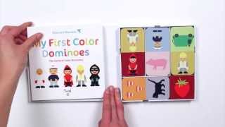 MY FIRST COLOR DOMINOES By Edouard Manceau  Book Demo Video [upl. by Niret]