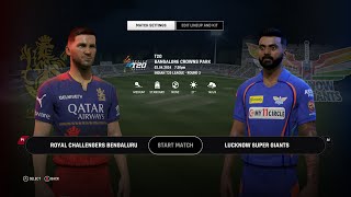 🔴LIVE  RCB vs LSG  CRICKET 24 shorts ipl ipl2024 [upl. by Jason76]