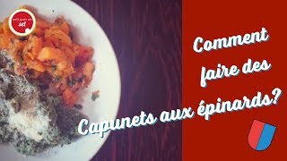 Recette suisse  capunet aux épinards et à la courge sans gluten [upl. by Lacie853]