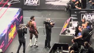 Powerhouse Hobbs entrance at AEW Collision in Oakland CA [upl. by Hoon800]