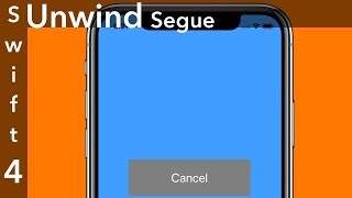 How to Unwind Segue Swift 4  Xcode 90 [upl. by Tristan759]