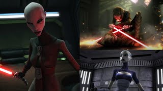 Asajj Ventress Scenes Clone Wars [upl. by Azila]