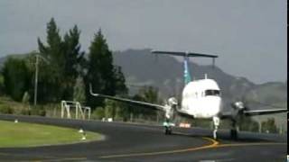 Air New Zealand operated Raytheon 1900D aircraft into Whangarei NZ [upl. by Yort]