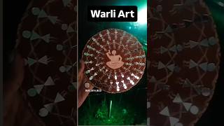 Warli ArtDiy Warli ArtWall hanging craftWall DecorMirror Art ytshortscraft paintingwarliart [upl. by Atilrac]