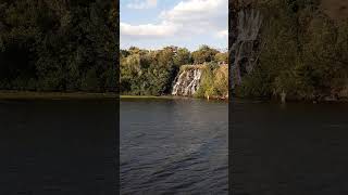 Ukraine Dnieper View of the island with a waterfall [upl. by Idalla]