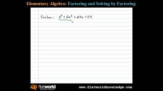 Factoring 4 Term Polynomial  Algebra fwk  TryThis060502 [upl. by Sherburn]