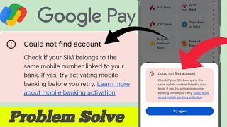 Google pay bank account add problem google pay bank account add problem Gpay bank add problem [upl. by Slerahc]