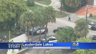 Police Investigating After 12YearOld Is Shot In Lauderdale Lakes [upl. by Aicina452]