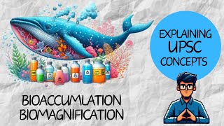 UPSC CSE with Animations  Bioaccumulation and Biomagnification Environment and Ecology [upl. by Ahsinac328]