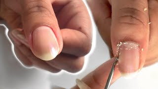 HOW TO CUT CUTICLES AT HOME  How I Use Cuticle Nippers [upl. by Erdnassac114]