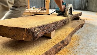 Extremely Ingenious Skills Woodworking Worker  Large Woodworking Monolithic Crafts Wooden Furniture [upl. by Ryter]