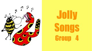 Jolly Song Group 4 quotaiquot quotjquot quotoaquot quotiequot quoteequot quotorquot with actions and letter formation [upl. by Nahsrad]