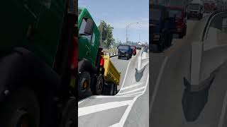 Truck vs Upside down road [upl. by Bonne430]