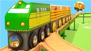 Trenes para niños en español  Vídeo Educativo para Niños  Coches Inteligentes [upl. by Alexandria]