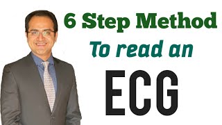 ECG Interpretation Made Easy By 6 Step Method How to read an EKG ECG Lectures USMLE NEET PG [upl. by Ahsikad]