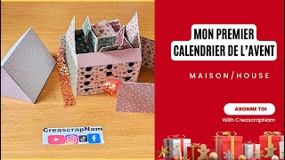 TUTO SCRAP Comment réaliser mon premier calendrier de lAvent 2023 Scrapbooking calendrierdelavent [upl. by Boleslaw]