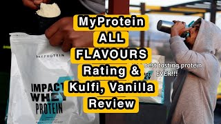 MyProtein Flavour Review  Myprotein Best Flavour  Myprotein Kulfi Review Myprotein Vanilla Review [upl. by Zacherie790]