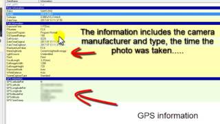 Digital Forensics Extracting EXIF Data from Graphics Files using ExifReader See Description [upl. by Alfonso]