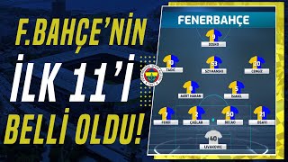 Fenerbahçenin Hatayspor Karşısındaki İlk 11i Belli Oldu [upl. by Hephzipah179]