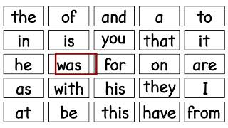 First 25 High Frequency Words  Quick Phonics  Reading Made Easy  Video 4 [upl. by Narok221]