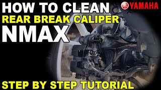 NMAX Caliper Cleaning Step by Step Instructions DIY [upl. by Ellebana404]