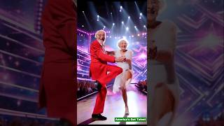 Two 100yearolds dance amazingly on the AGT stage talent [upl. by Najtsirk]