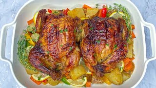 GARLIC BUTTER HERB ROASTED CORNISH HEN  CORNISH HEN  THANKSGIVING ROASTED CHICKEN  FRUGALLYT [upl. by Marie-Ann]