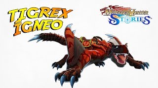 DLC Monster Hunter Stories  Tigrex Ígneo  Armadura y Monstie Español [upl. by Lokin]